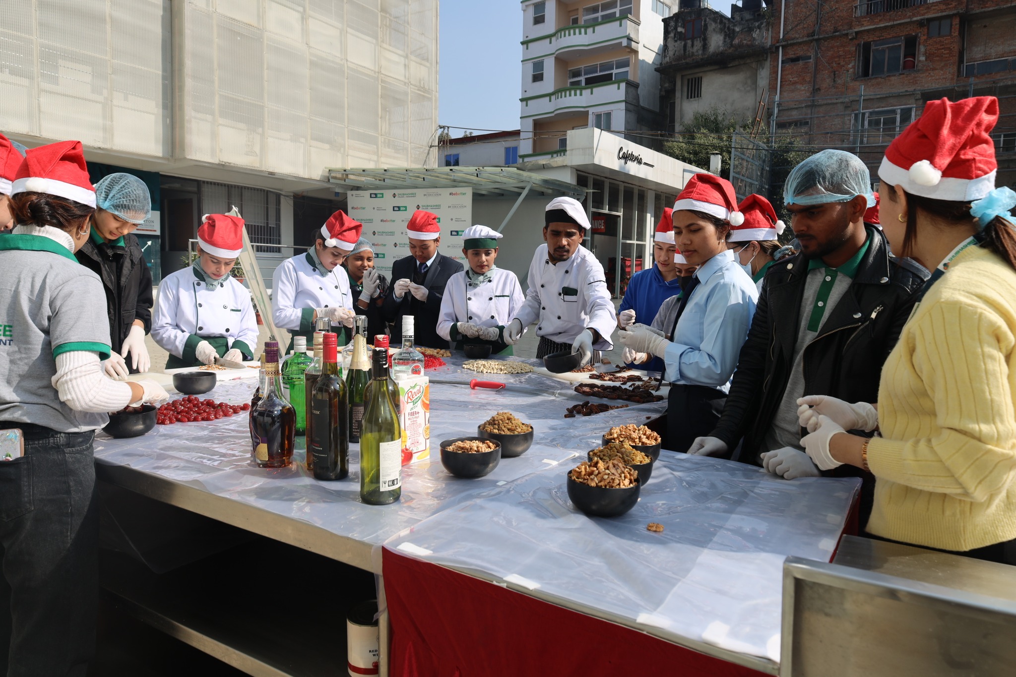 CAKE MIXING CEREMONY at #ShubhashreeCollege