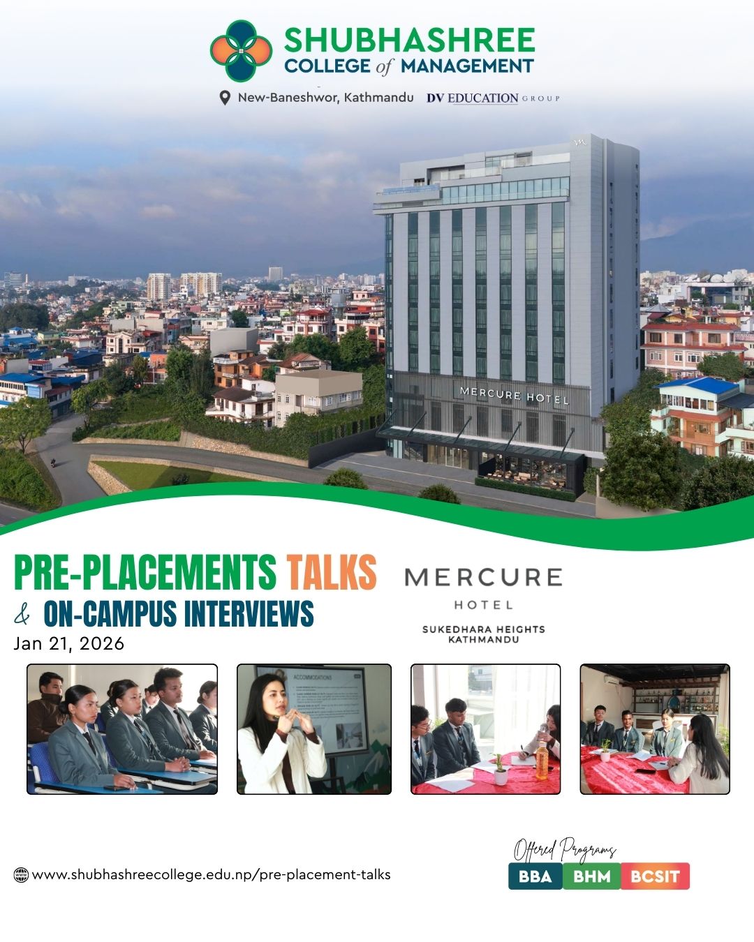 Pre Placement Talk & On-Campus Drive Interview